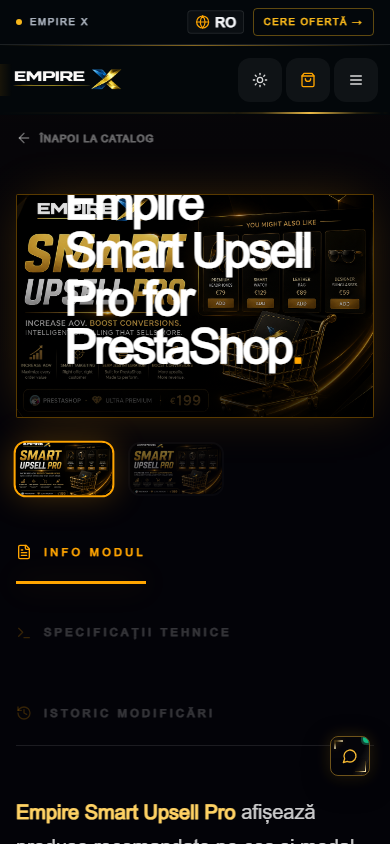 EmpireX Tech — EmpireX Conversion Suite pentru optimizarea parcursului de cumpărare — mobile