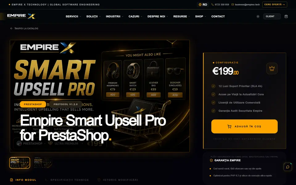 EmpireX Conversion Suite pentru optimizarea parcursului de cumpărare