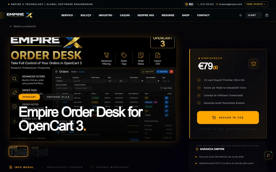 EmpireX Tech — EmpireX Operations Suite for day-to-day online store administration