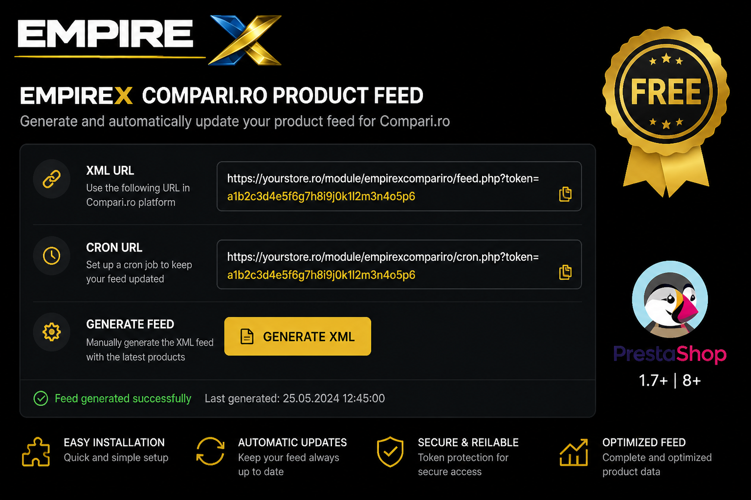 Compari.ro Product Feed for PrestaShop