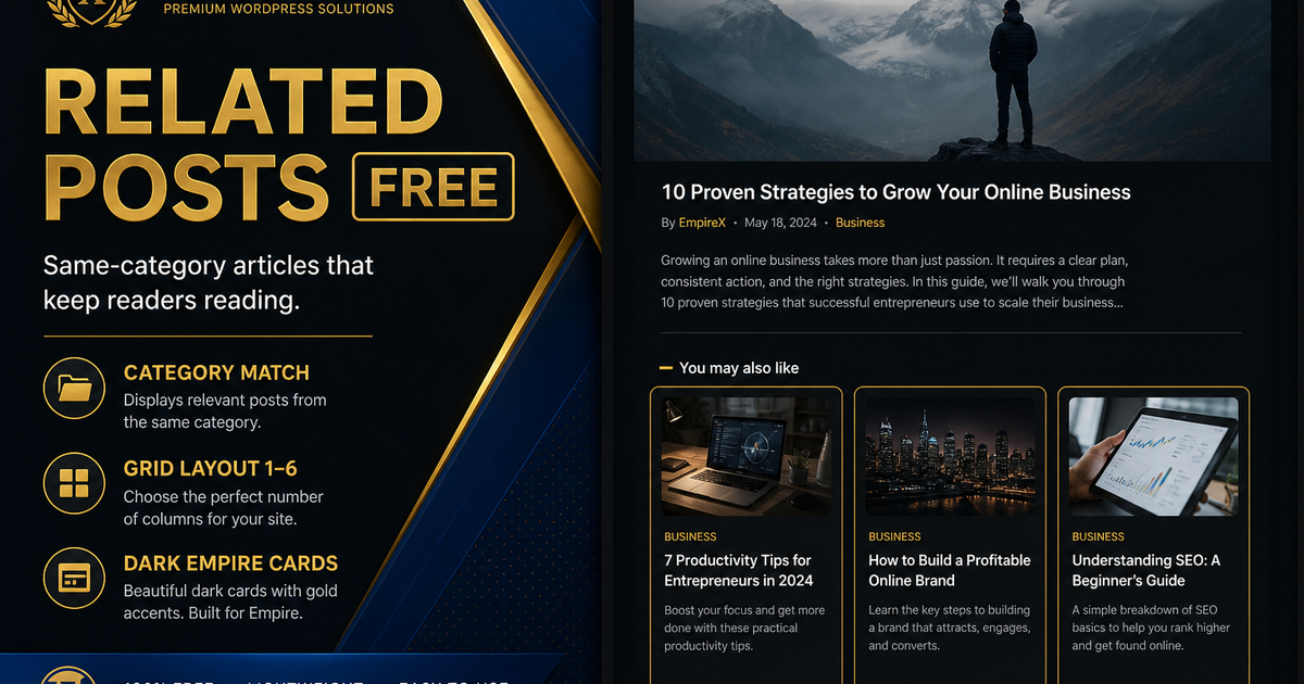 Empire Related Posts for WordPress