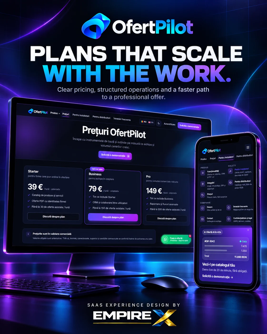OfertPilot: Plans that scale with the work
