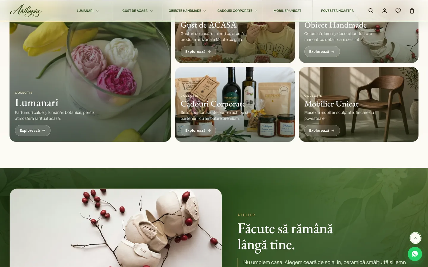 Arthopia — Editorial categories