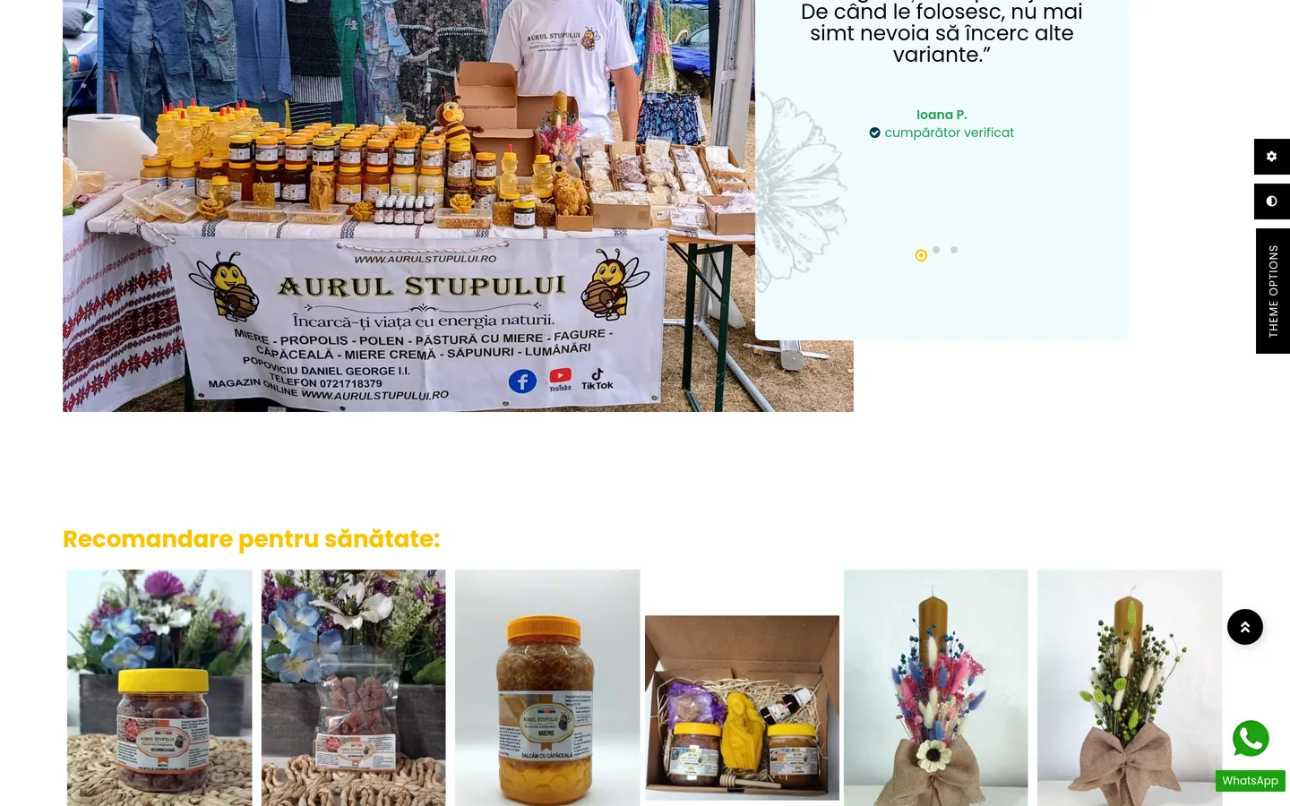 Aurul Stupului — Cadouri din stupină