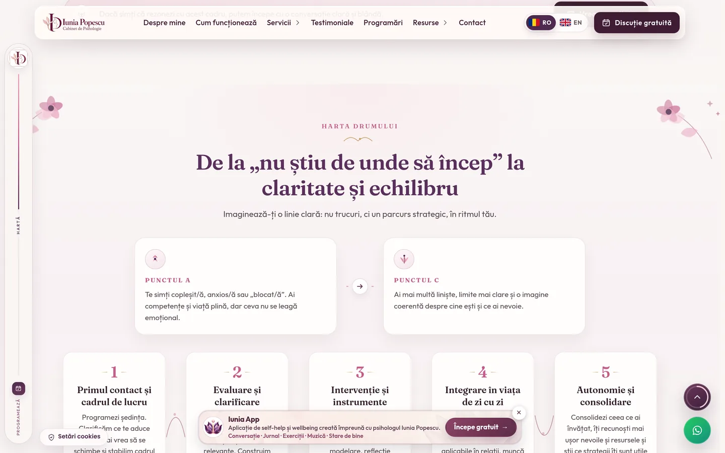 Iunia Popescu — Servicii și încredere