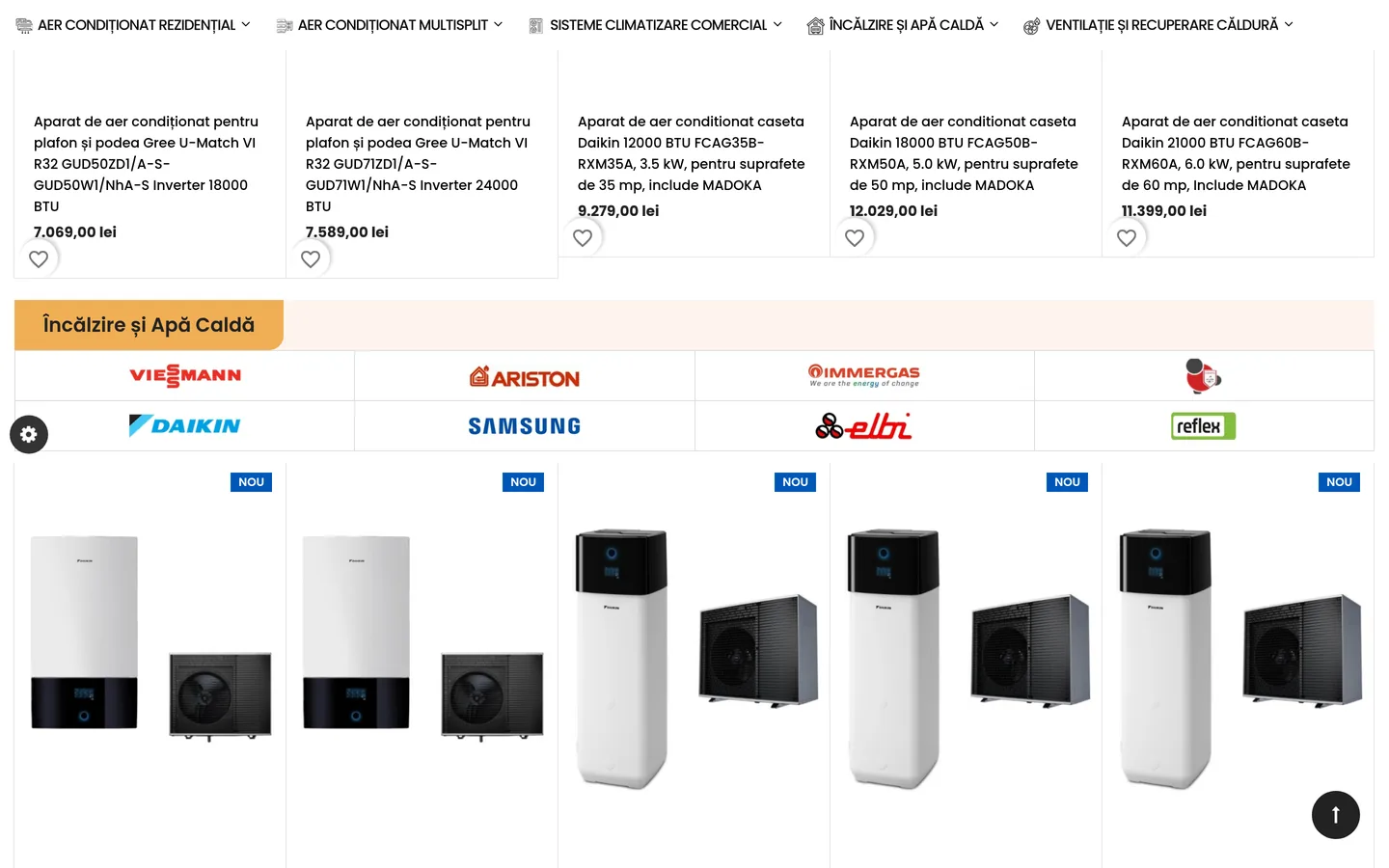 Vatherm — PrestaShop — Catalog HVAC structurat