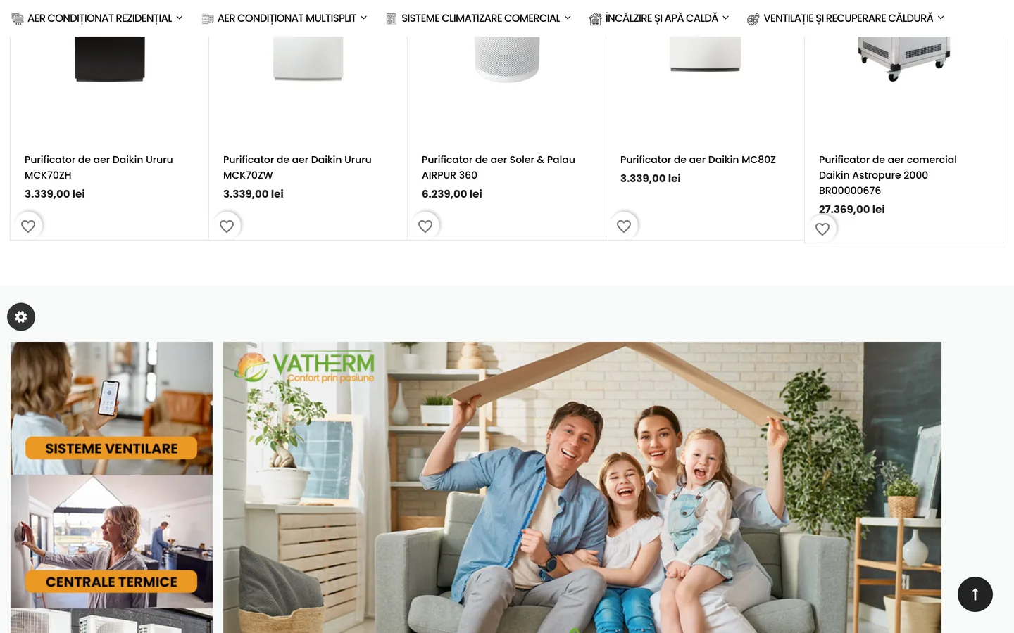 Vatherm — PrestaShop — Confort pentru acasă