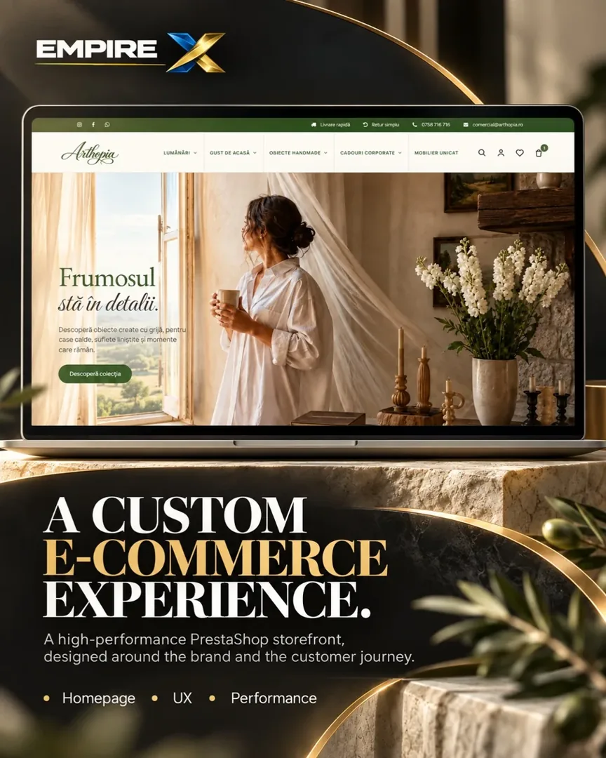 Arthopia — project delivered by EmpireX