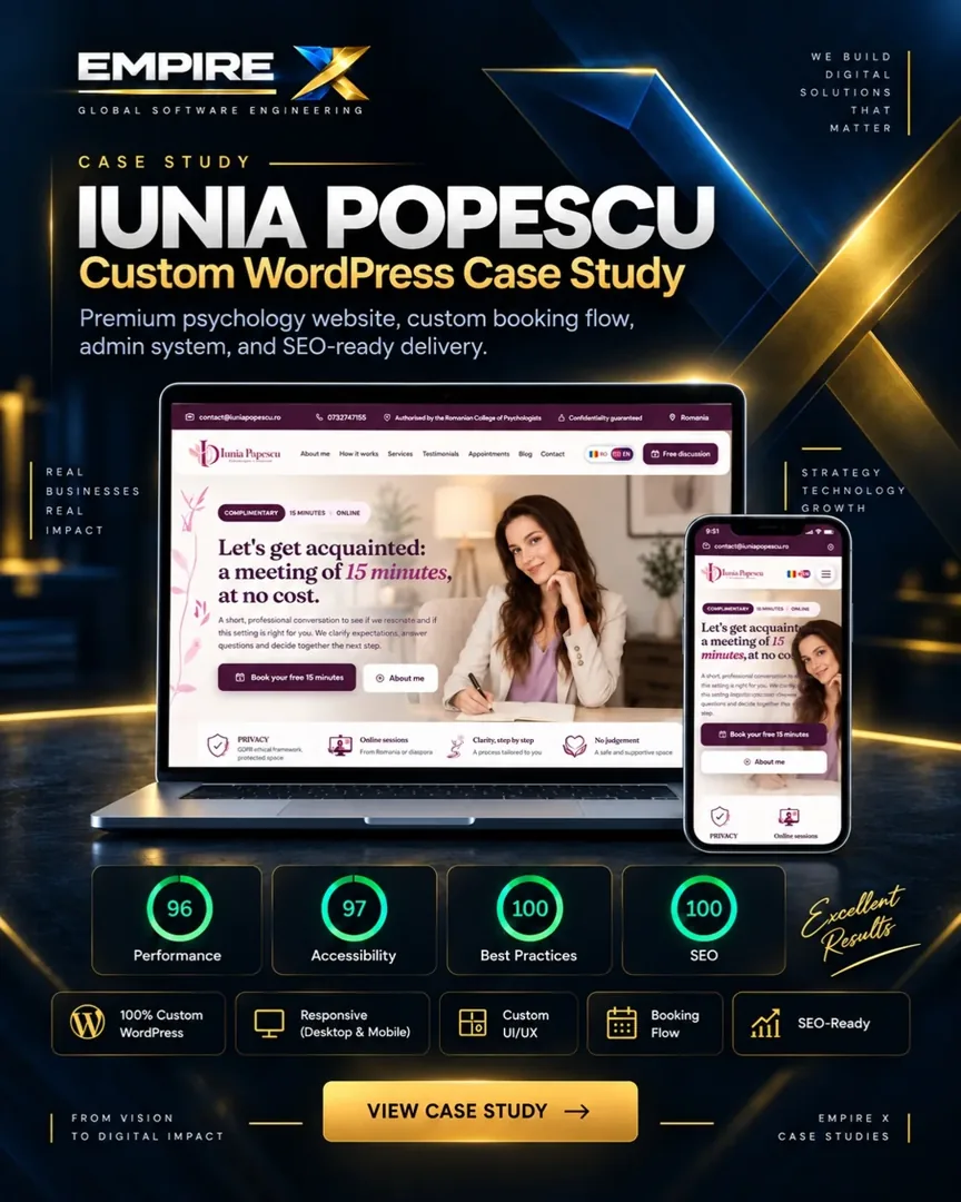 Iunia Popescu — proiect realizat de EmpireX