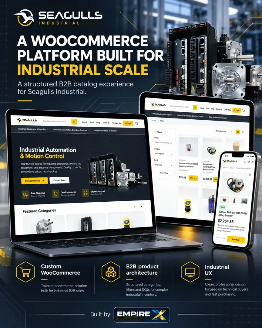 Seagulls Industrial — project delivered by EmpireX